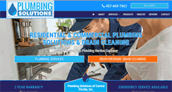 Desktop Screenshot of plumbingsolutionsfl.com