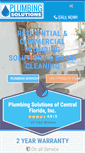 Mobile Screenshot of plumbingsolutionsfl.com