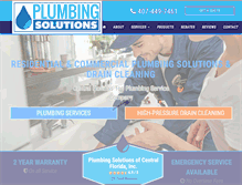 Tablet Screenshot of plumbingsolutionsfl.com